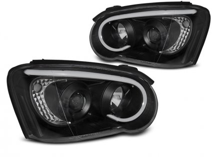 Přední světla Subaru Impreza II GD 03-05 TUBE LIGHT černá