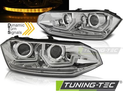 Přední světla VW Polo VI 2G 2017- SEQ LED chrom