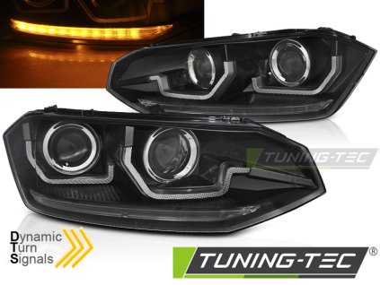 Přední světla VW Polo VI 2G 2017- SEQ LED černá