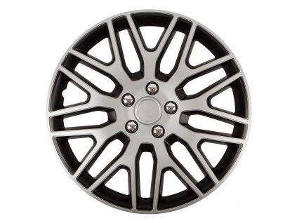 Kryt kola - poklice DAKAR NC 17" (černo- stříbrná s chromovými šrouby)