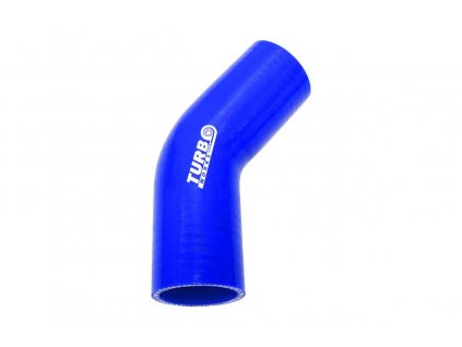 Silikonové koleno TurboWorks modrá 45° 67mm