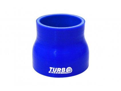 Silikovová redukce TurboWorks modrá 70-76mm