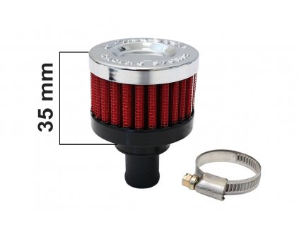 Sportovní oddechový filtr SIMOTA - červený 15mm O17223