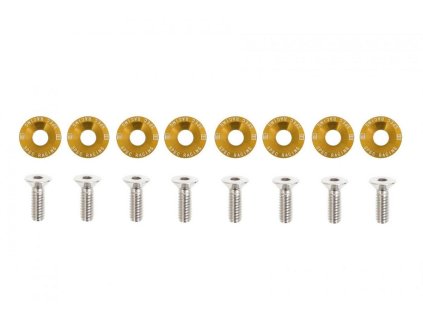 Šroubky a podložky universální 6mm JDM Gold
