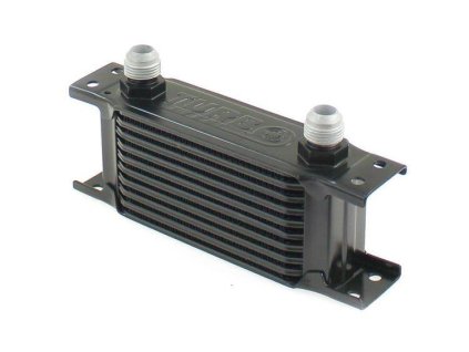 Chladič oleje TurboWorks Slim Line 10-řádků 140x75x50 AN8 black