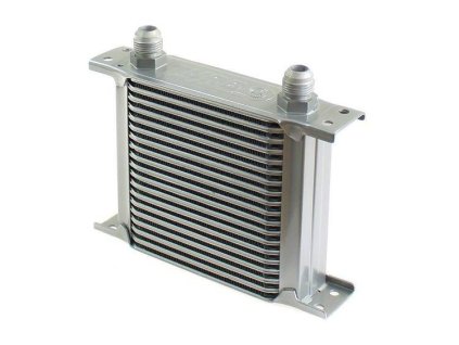 Chladič oleje TurboWorks Slim Line 19-řádků 140x150x50 AN8 stříbrný