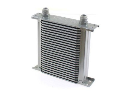 Chladič oleje TurboWorks Slim Line 25-řádků 140x195x50 AN8 stříbrný