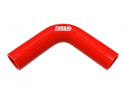 Silikonové koleno TurboWorks červená 90° 10mm XL