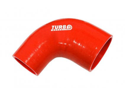 Silikonová redukce TurboWorks červená 90° 15-20mm