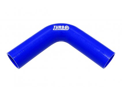 Silikonové koleno TurboWorks modrá 90° 12mm XL