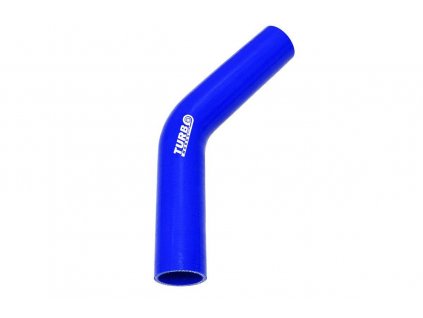 Silikonové koleno TurboWorks modrá 45° 12mm XL