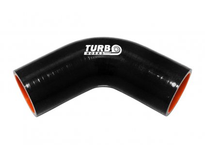 Silikonové koleno 67° TurboWorks Pro černá 10mm