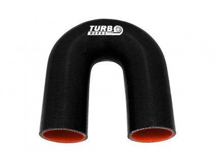Silikonové koleno 180° TurboWorks Pro černá 30mm