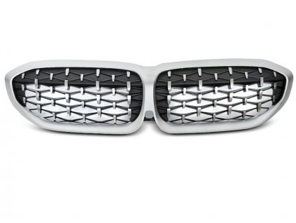 Přední maska BMW G20/G21 19- stříbrná DIAMOND