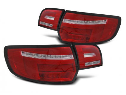 Zadní světla Audi 8P 5D 03-08 - červená/bílá LED BAR SEQ SPORTBACK