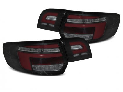 Zadní světla Audi 8P 5D 03-08 - červená/černá LED BAR SEQ SPORTBACK