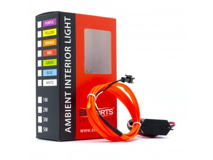 LED světlovodný pásek 1m (červený)