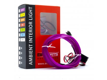 LED světlovodný pásek 3m (fialový)
