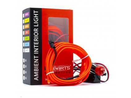 LED světlovodný pásek 3m (červený)