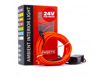 LED světlovodný pásek 3m (červený) 24V