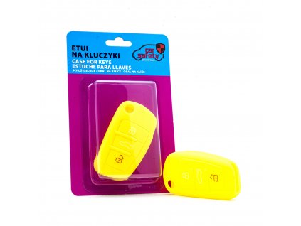 Silikonový obal na klíče - žlutá AUDI