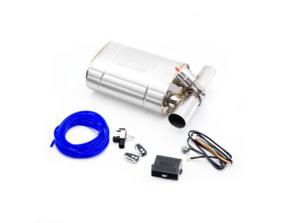 640893 elliptical silencer with vacuum valve ev02 delka 400 mm prumer trubky 63 5 mm