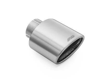 641993 rm motors slanted oval tip in satin stainless steel with perforated diffuser vstupni prumer 63 5 mm vcetne svorky ano