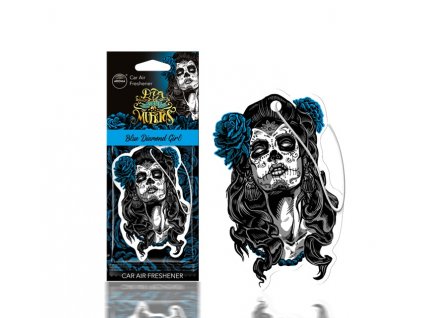 dia de los muertos blue diamond girl