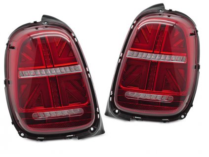 Zadní světla Mini Cooper F55 F56 F57 14-17 pouze na 6-PIN, červená/bílá LED SEQ
