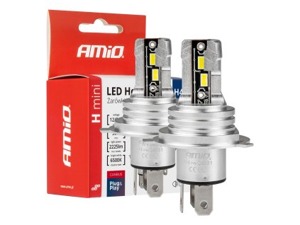 AMiO LED žárovky H4 H-mini