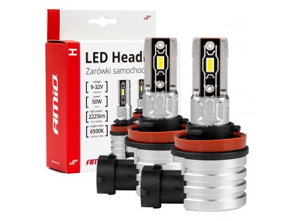 AMiO LED žárovky H8/H9/H11 H-mini