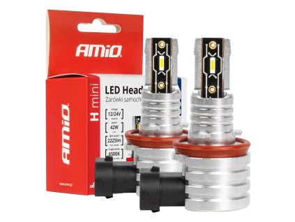 AMiO LED žárovky H8/H9/H11 H-mini