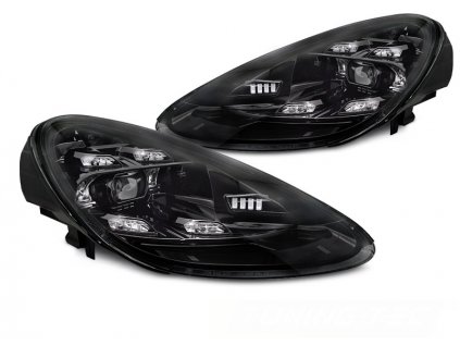 Přední světla Porsche Cayenne 10-15 LED DRL černá