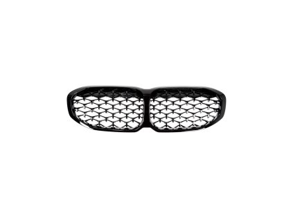 Přední maska, ledvinky BMW 1 (F40) Hatchback 2019- lesklá černá