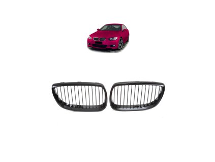 Přední maska, ledvinky BMW 3 (E92) Coupe (E93) Convertible Pre-Facelift 2005-2010 Single Line, leská černá