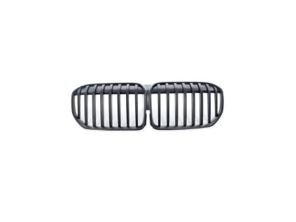 Přední maska, ledvinky BMW 7 (G11, G12) Facelift 2019- Single Line, matná černá