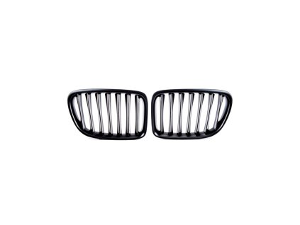 Přední maska, ledvinky BMW X1 (E84) 2009-2015 Single Line, matná černá