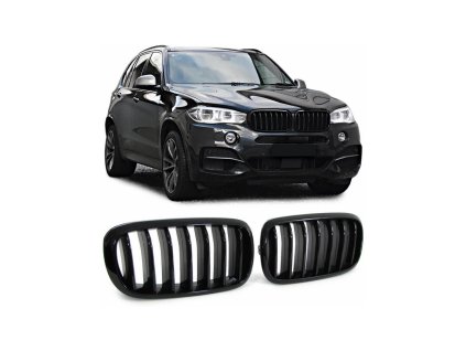 Přední maska, ledvinky BMW X5 (F15, F85) X6 (F16, F86) 2013-2018 Single Line, leská černá