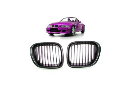 Přední maska, ledvinky BMW Z3 (E36) Roadster Coupe 1996-2002 Single Line, leská černá