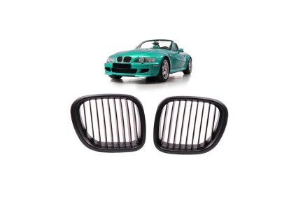 Přední maska, ledvinky BMW Z3 (E36) Roadster Coupe 1996-2002 Single Line, matná černá