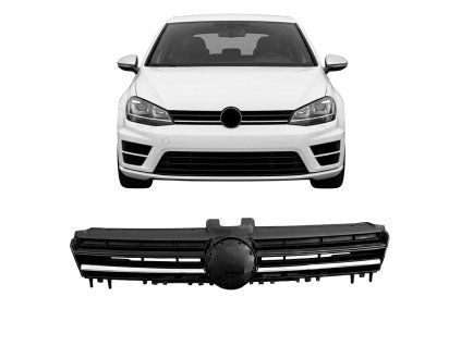 Přední maska VW GOLF VII Pre-Facelift 2012-2017 leská černá
