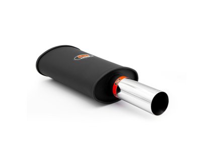 692339 sports silencer rm118 with polished tip kpcp76 76 vstupni prumer 2x50 mm