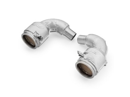 708406 downpipe porsche carrera 992 gts with catalytic converter and heat shield catalytic converter euro 6