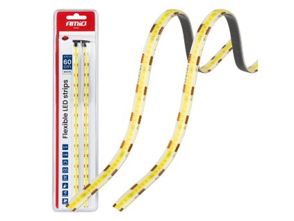 715078 led pasky cob do auta bila 2x30 cm 12 v amio 04569