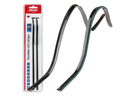 715102 led pasky cob do auta bocne modra 2x30 cm 12 v amio 04578
