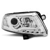 Přední světla Audi A6 04-07 - chrom LED TUBE LIGHTS