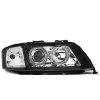 Přední světla Audi A6 97-99 - černé Angel Eyes XENON D2S