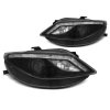 Přední světla Seat Ibiza 6J 08-12 - černé DAYLIGHT LED INDICATOR