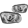 Přední světla Subaru Impreza II GD 03-05 Angel Eyes chrom