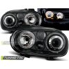 Přední světla VW Golf IV 98-03 Angel Eyes - černé